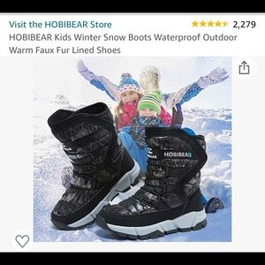 Hobibear winter boots size 7 toddler
